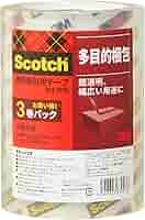 (未使用･未開封品)　3M スコッチ ガムテープ 梱包テープ 軽量用 48mm×50m 3巻パック 309-3PN 7z28pnb Amazon.co.jp: 3M スコッチ ガムテープ 梱包テープ 中軽量用