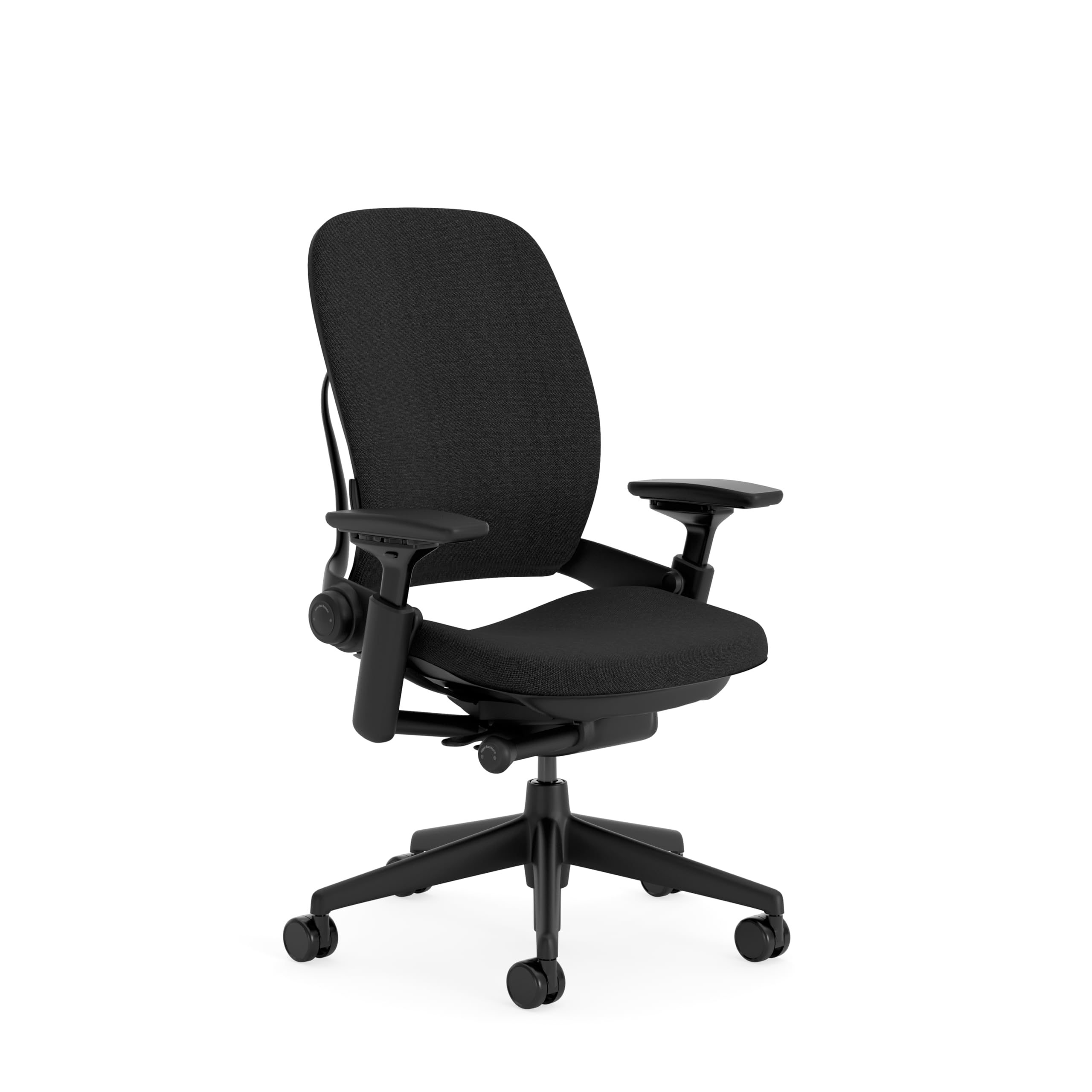 Steelcase Leap Ergonomischer Bürostuhl mit LiveBack Lumbalstütze und flexibler, S-förmiger Rückenlehne Onyx Schwarz, 62 x 68 x 100