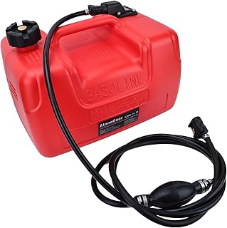 3 Gallon Portable Boat Fuel Gas tank 12L 3 Gallon Marine Outboard Gas Tank EPA Compliant for YAMAHA Outborad MotorBoat with Connector Replace 6YL-24201-24-00 Portable Gas Tank
