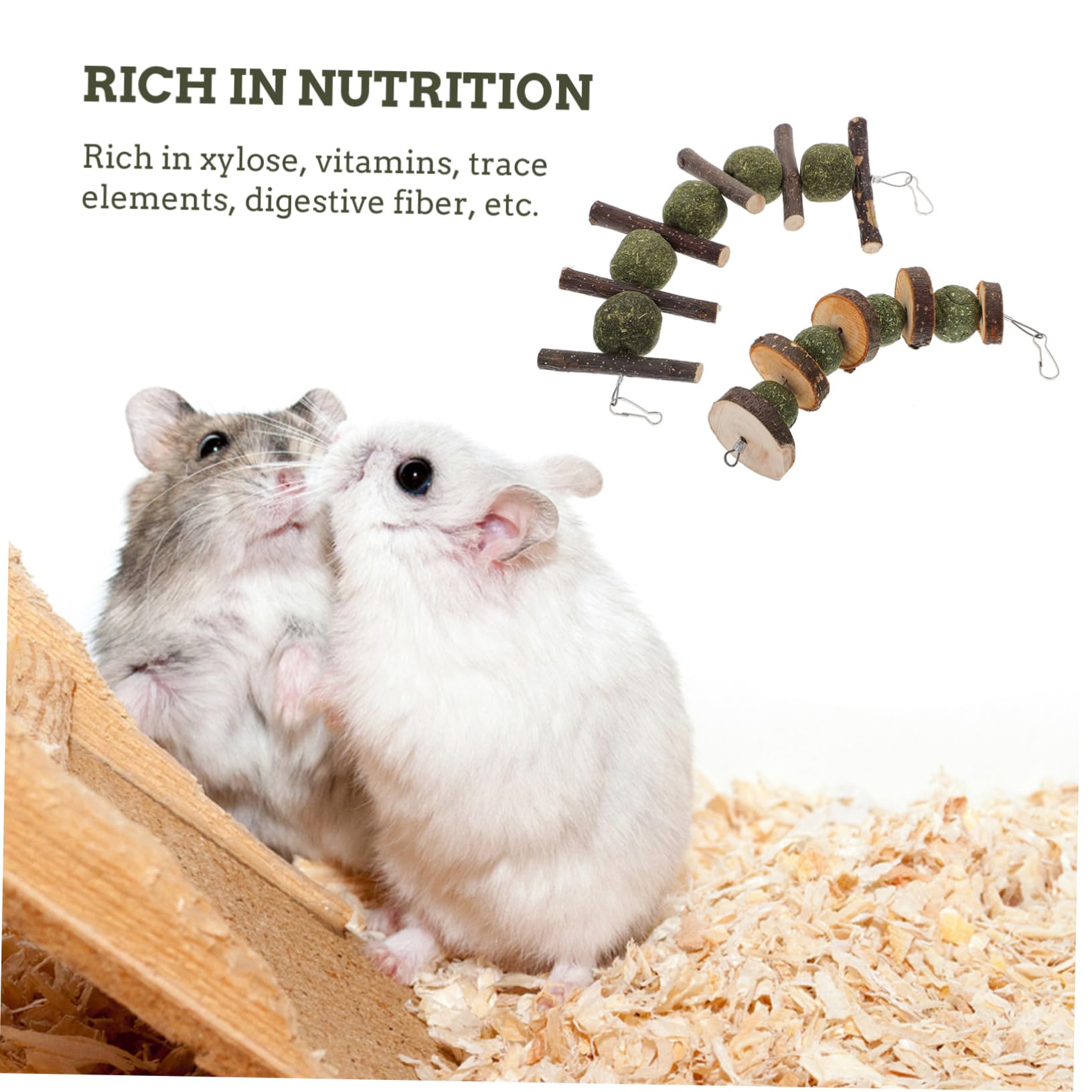 Kisangel 6stücke Holzspielzeug Für Haustiere Apfelholz Kaubälle Für Hamster Und Kaninchen Interaktives Kauspielzeug Für Kleine Nager Zur Zahnpflege Und Beschäftigung