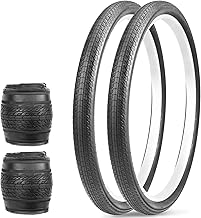 MEGHNA 20/24/26 x 1.75 inch MTB Tyres Set of 2 Bicycle Tyres, Road Bike, Mountain Bike, Electric Bike, Hybrid Bike, Off-Road Bike, Folding Tires Non-Slip Tyres