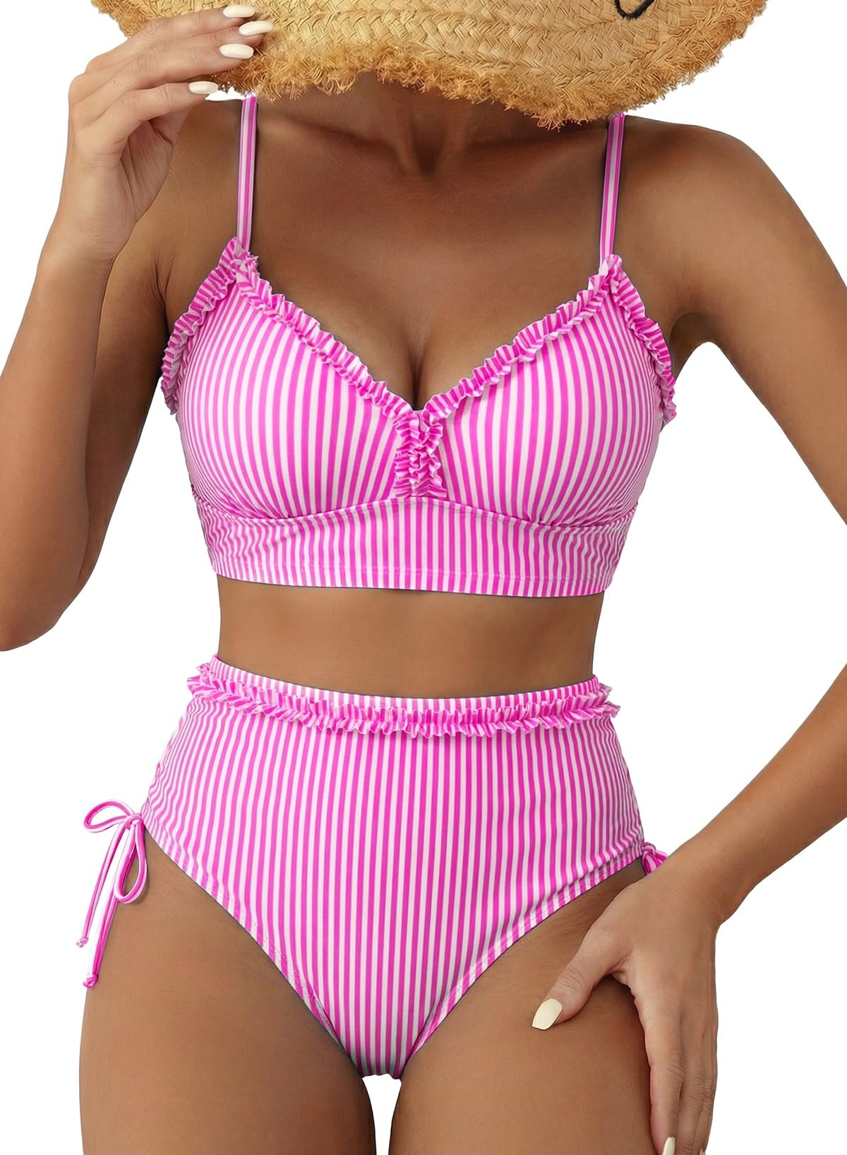 Herseas Splice Ruffle Bikini Set