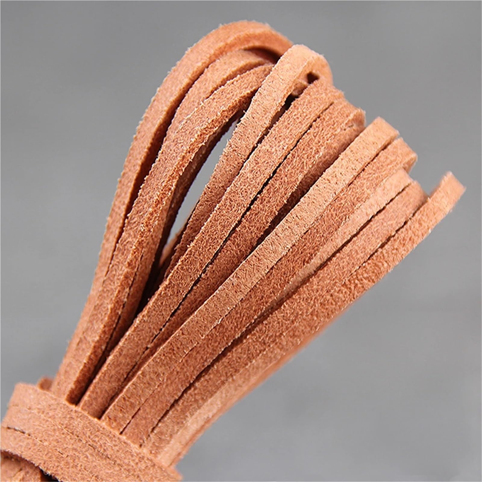 Sznurek ze sztucznej skóry zamszowej 4 szt. 5 metrów prawdziwy sznurek bydlęcej zamsz 3x2mm drut płaski DIY bransoletka naszyjnik wisząca lina(05-5 Meters)