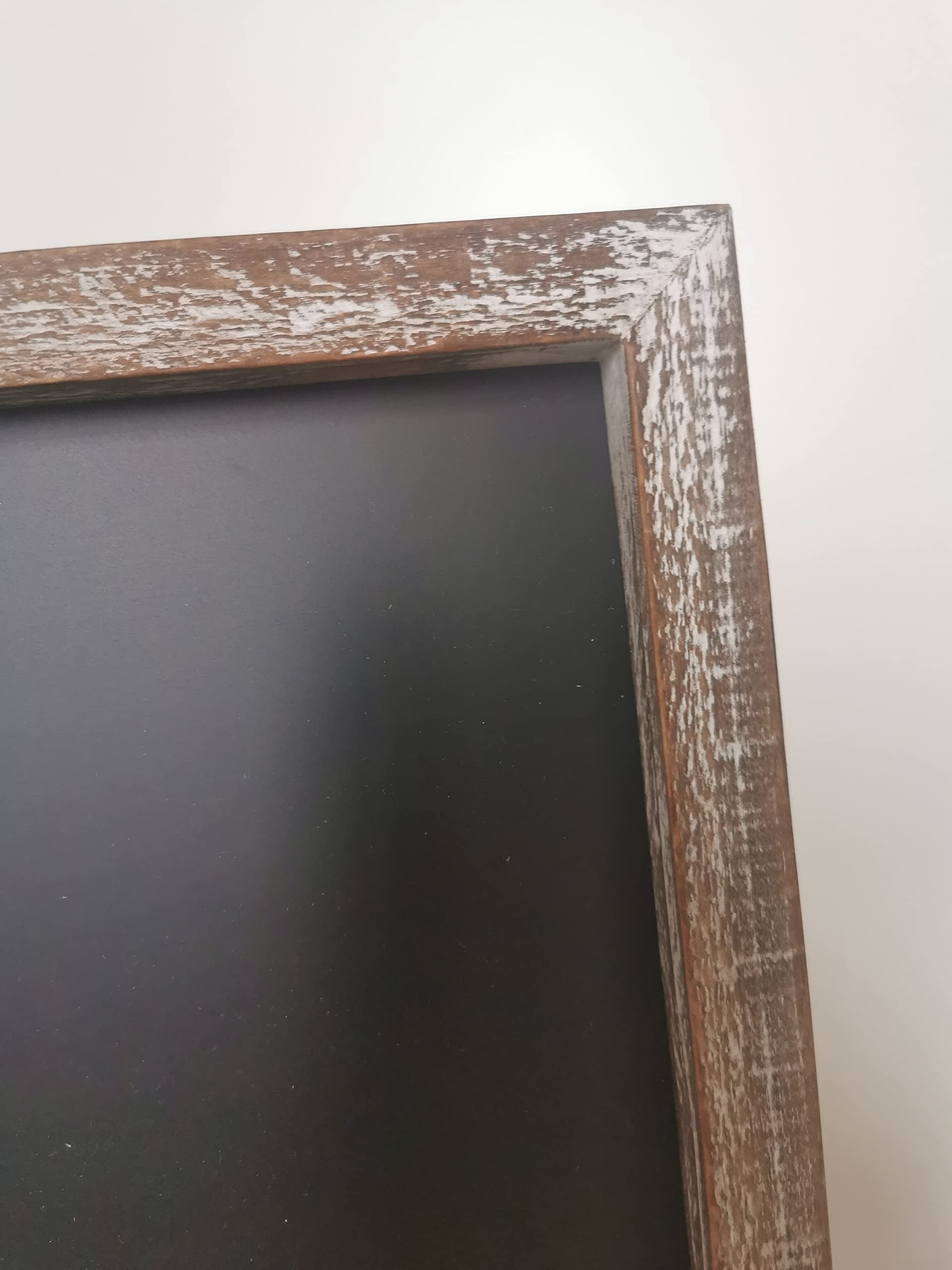 40,6 x 30,5 cm, Holzrahmen, Kreidetafel für Wand, Zuhause, dekorative Kreidetafel für Schule, Büro, Hochzeit und Menü, Braun, 40,6 x 30,5 cm