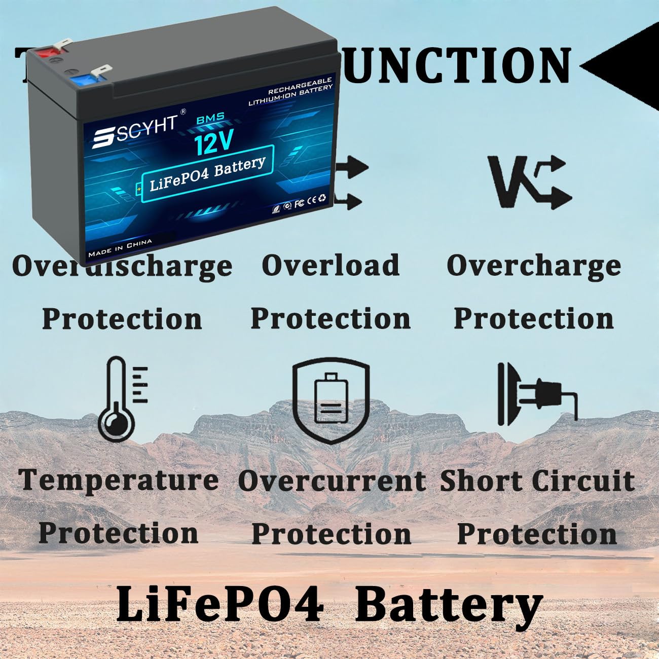 Akumulator LiFePO4 12 V 10 Ah 8 Ah Akumulator litowy 12 Ah Akumulatory zamienne 12 V Akumulatory litowo-jonowe do oświetlenia awaryjnego do silników 50 W - 150 W
