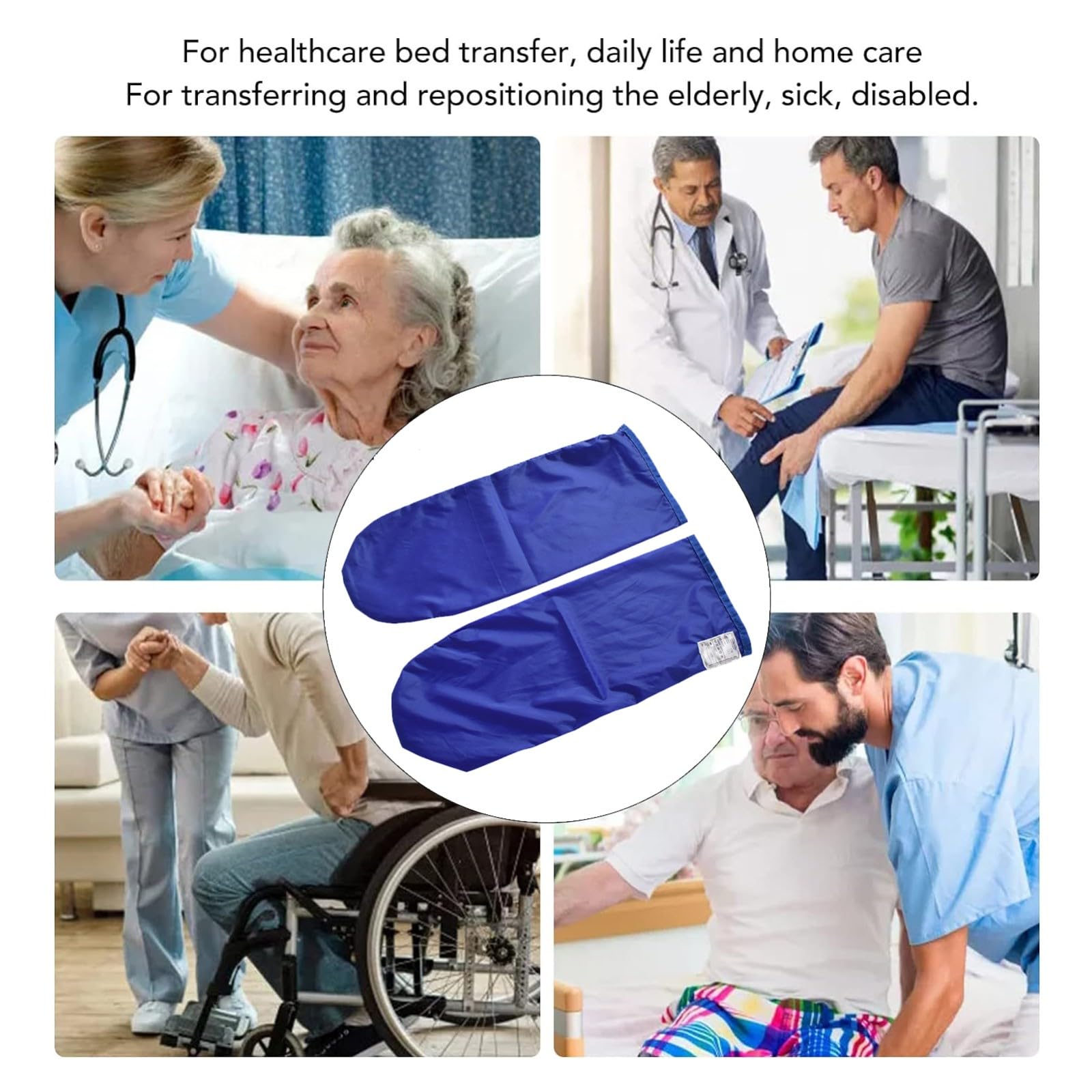 Transferhandschuhe, bewegliche Bettpflegelift Gleithandschuhe Reibungsarme Gleithandschuhe, Patiententransfer Handschuhe, behinderte Patiententransfer Gleithandschuhe Gleitblatt