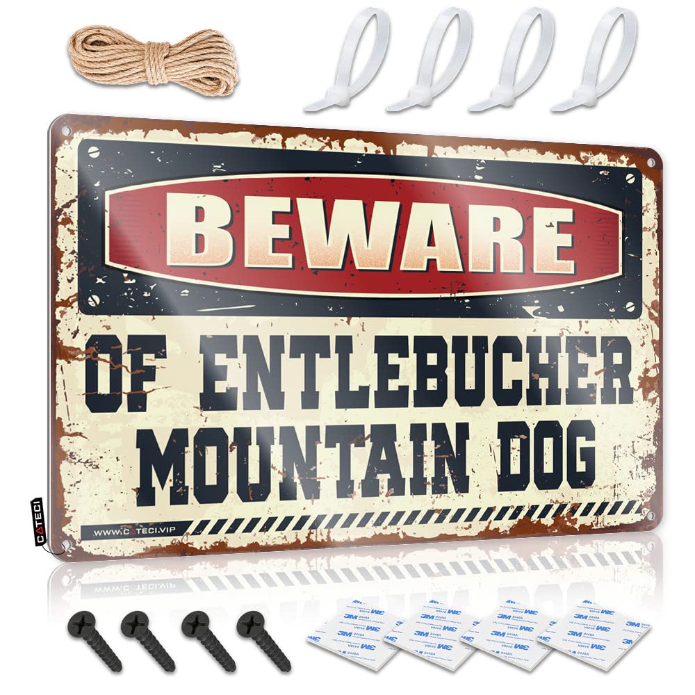 Fzfn Colour Man Cave Stuff Haves Sign | Beware Of Entlebucher Mountain Dog Grunge For House Living Room(30X40cm)