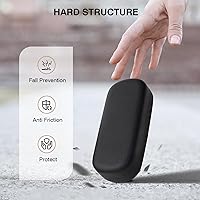 Vista 4 de Marvolia Estuche para gafas de sol, funda rígida grande de piel sintética para gafas de sol