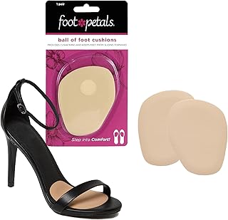 Foot Petals Ball of Foot Cushions, Metatarsal Pad, Lasting Comfort Relief, Prevent Toe Sliding,