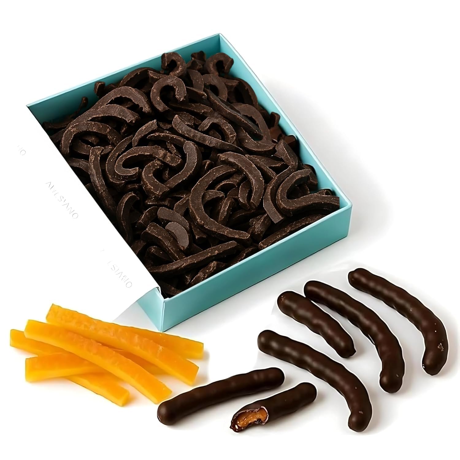 - Chocolate Covered Orange Peel Bars Infused Fresh Oranges Zest, Handcrafted Dark Chocolate Orange Sticks, Gourmet Chocolate Truffles Gift Box (24 Pcs, 1lb)