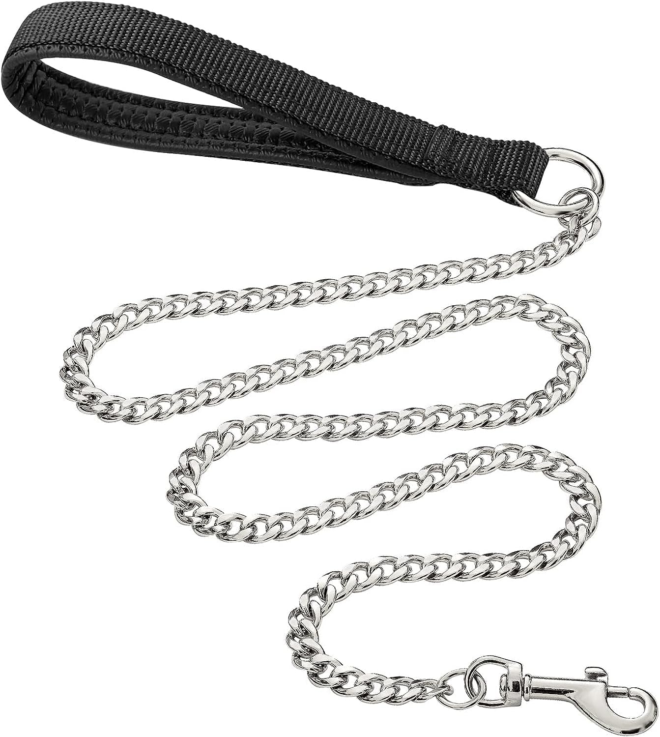SGODA Metal Chain Heavy Duty Dog Leash, Chew Proof Dog