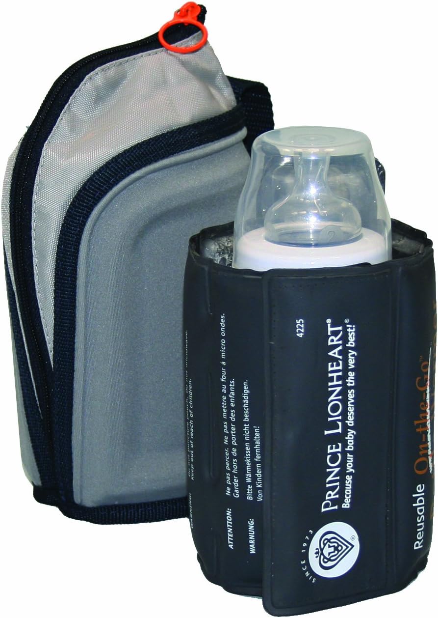 On-The-Go Baby Bottle Warmer | Warming Pouch | Instant Heat Source For Milk Or Food | No Need For Batteries Or Electricity | Neoprene Holder With Zip Suitable For Baby Bottles-Pouches
