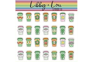 St. Patrick's Day Coffee Planner Stickers