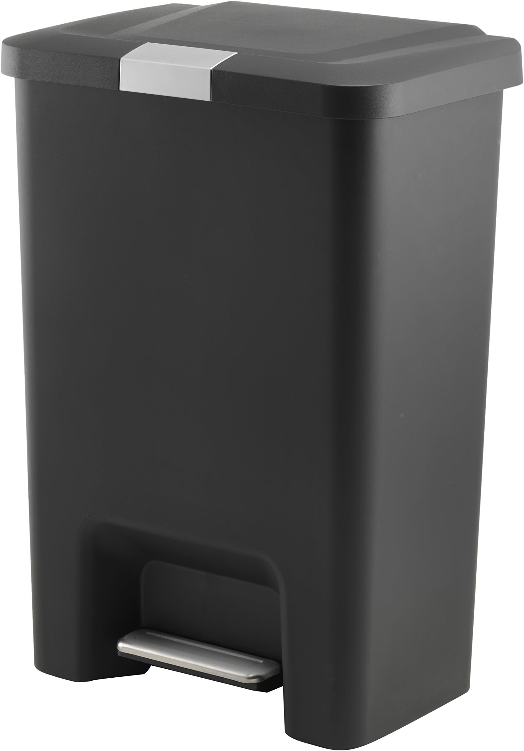 simplehuman CW1357 50L SemiRound Kitchen Pedal Bin with Lid Lock