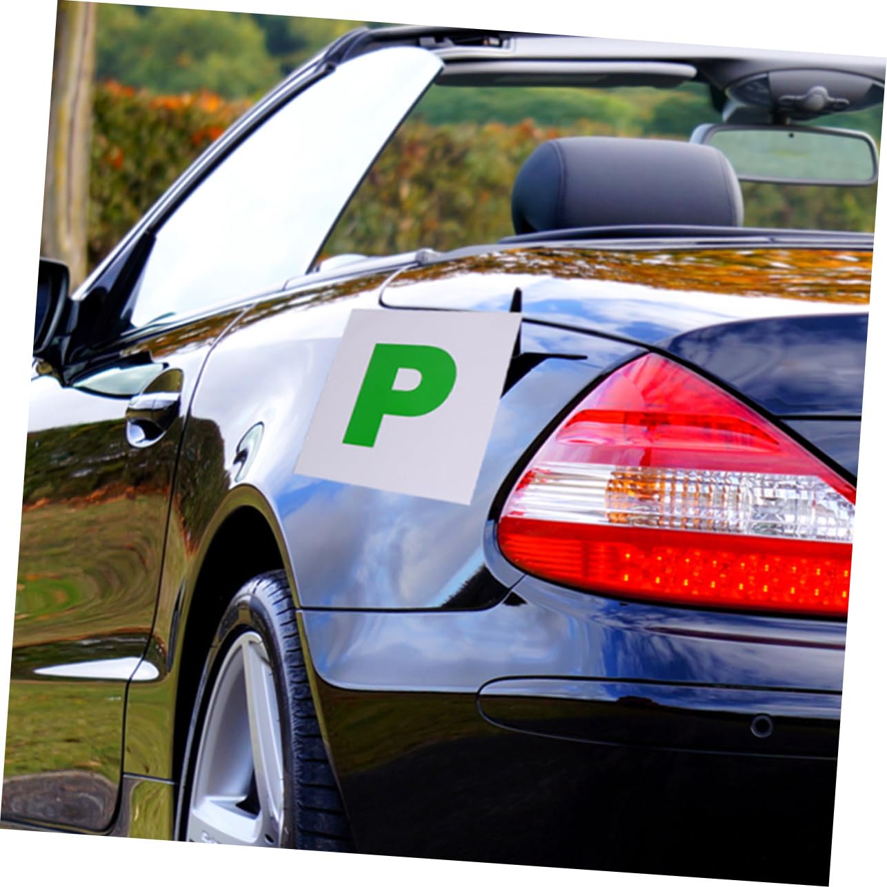 iplusmile Decorazioni Scuola Magnetiche per Auto Adesivi Impermeabili PVC e Gomma, Design Accattivante per Nuovi Guidatori in Confezione da 2 Pezzi