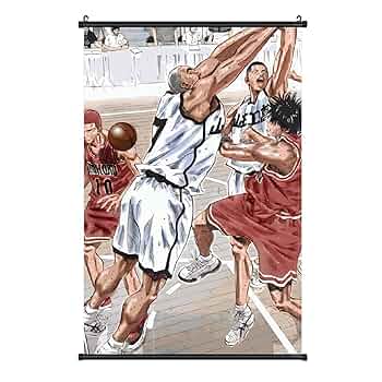 スラムダンク壁掛けインテリア　作品　ポスター Amazon.co.jp: スラムダンク ポスター掛け 壁飾り 人気 掛け軸