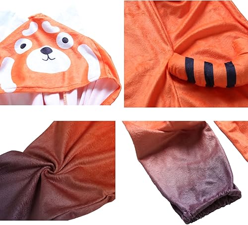 Miniatura 6 de Disfraz de Pixar de panda rojo para niños, overol de cosplay de Halloween, ideal como regalo de mascarada