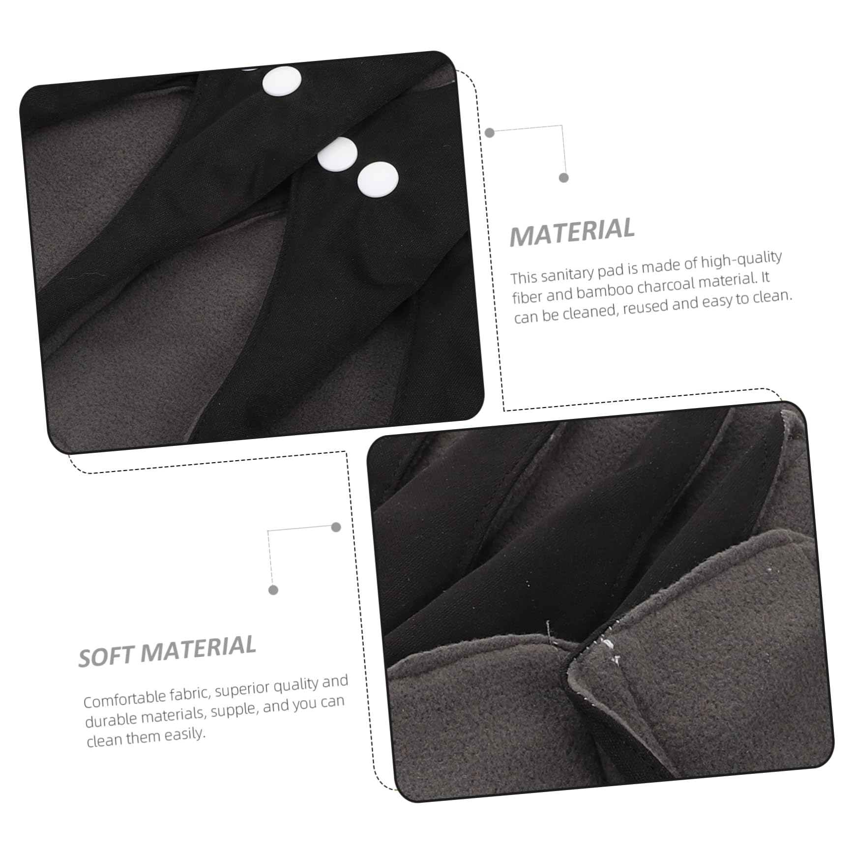 FOMIYES 2 Set Di Assorbenti Mestruali Riutilizzabili Assorbenti Lavabili Per Lallattamento Forte Assorbimento