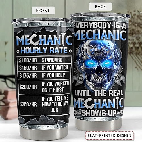 Miniatura 2 de SANDJEST Regalos mecánicos para hombres, vaso térmico de acero inoxidable de 20 onzas con aislamiento de acero inoxidable para café, taza de viaje,