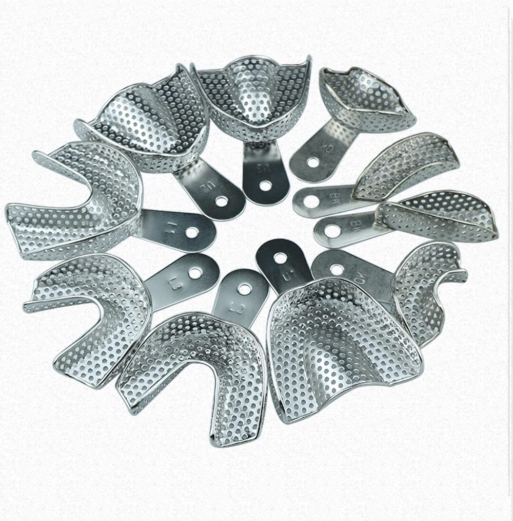 Dental Stainless Steel Impression Tray | U0L0, U1L1, U2L2, U3L3, U4L4 (Full Set) | Premium Quality Staiinless Steel Product (Set Of 4) (B0BW8KRZNL) Amazon Price History, Amazon Price Tracker