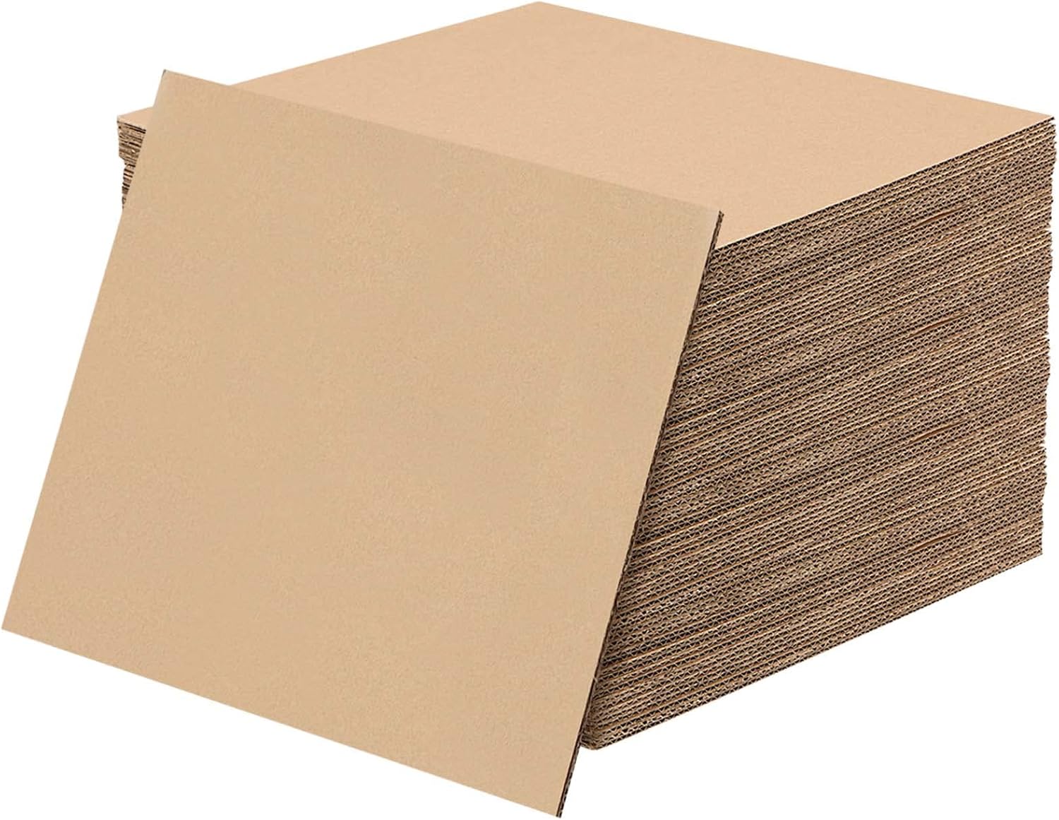NINGWAAN 60 Pack 8.5x11 Inch Corrugated Cardboard Sheets