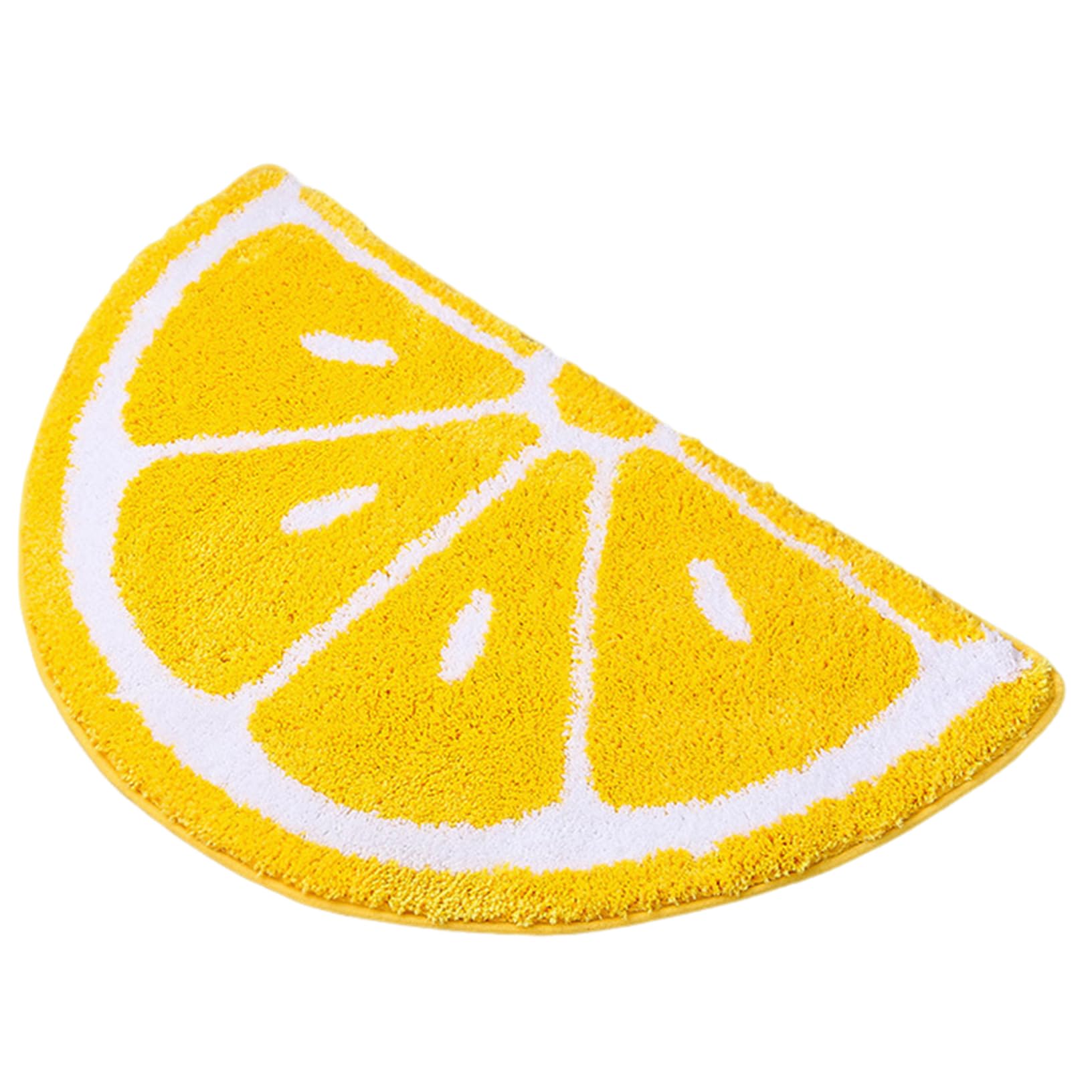 NASSMOSSE Lemon Bathroom and Kitchen Rug 19.7x31.5 Inch - Water Absorption & Non-Slip Soft Decor for Kids' Room