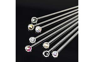 8-Piece Crystal Cocktail Pick Set (Gem) - The Royal Stick Prince