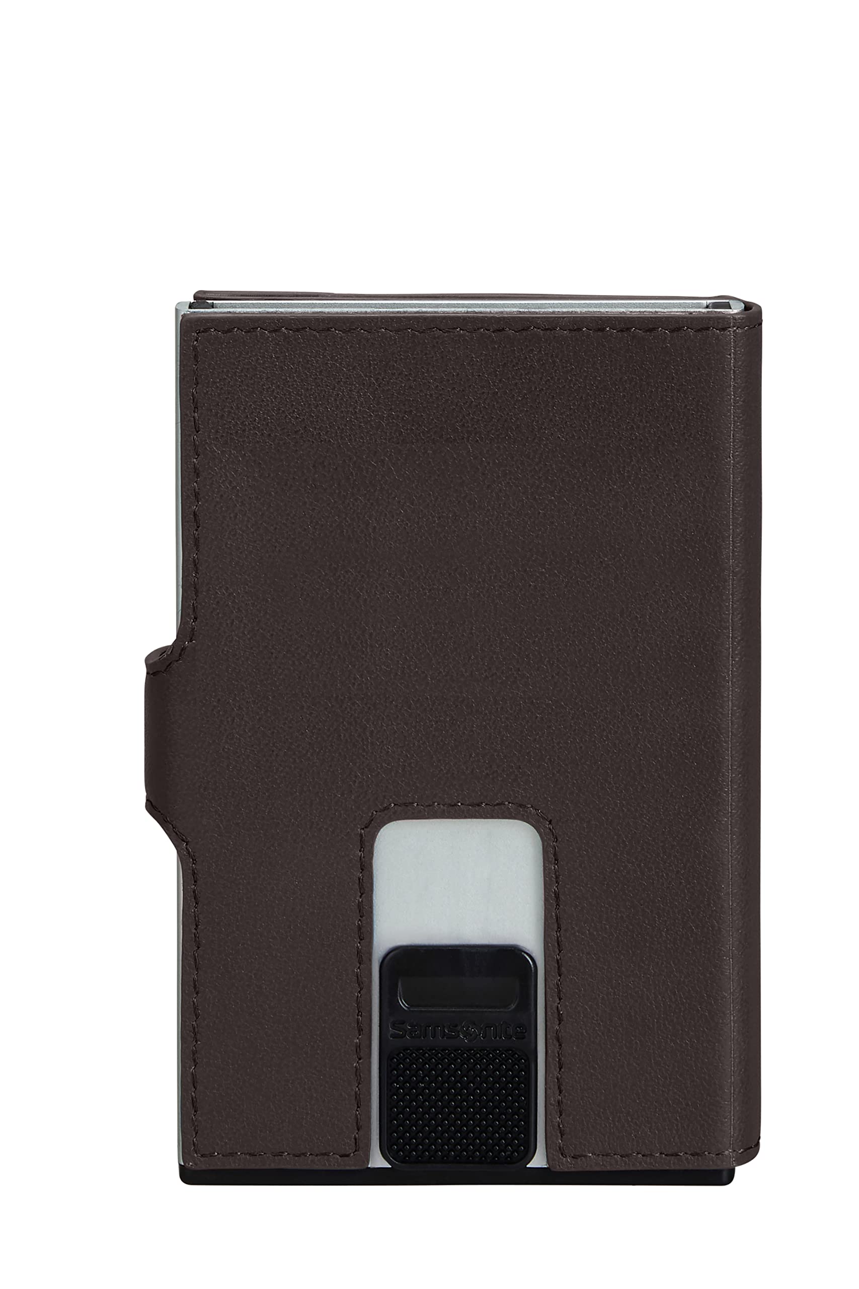 Samsonite Alu Fit SLG - Geldbörse, 10.2 cm, Braun (Dark Brown)