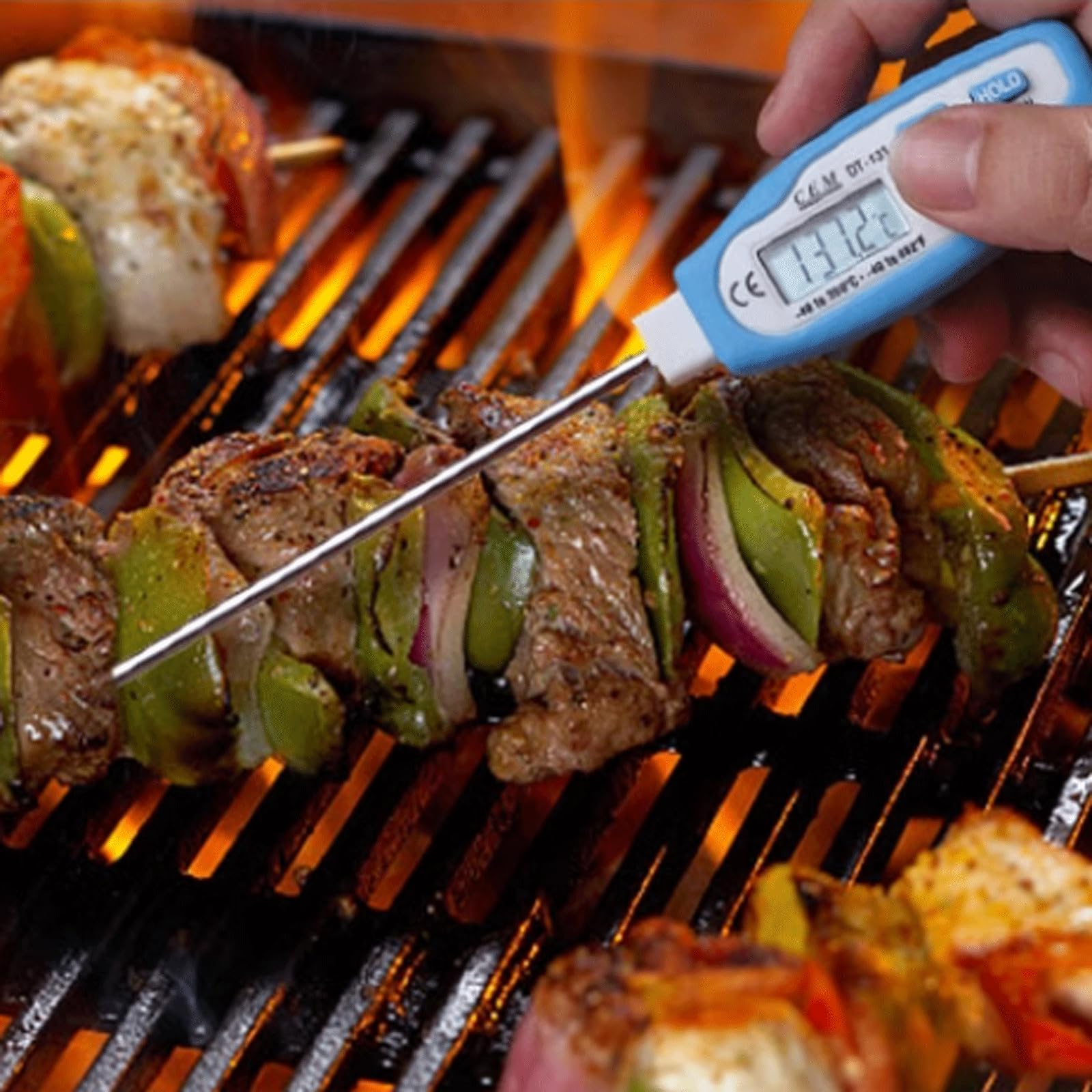 Direct afleesbare vleesthermometer Ultrasnelle thermometer Eenvoudig te gebruiken BBQ-thermometer voor het koken van voedsel-snoepvloeistoffen