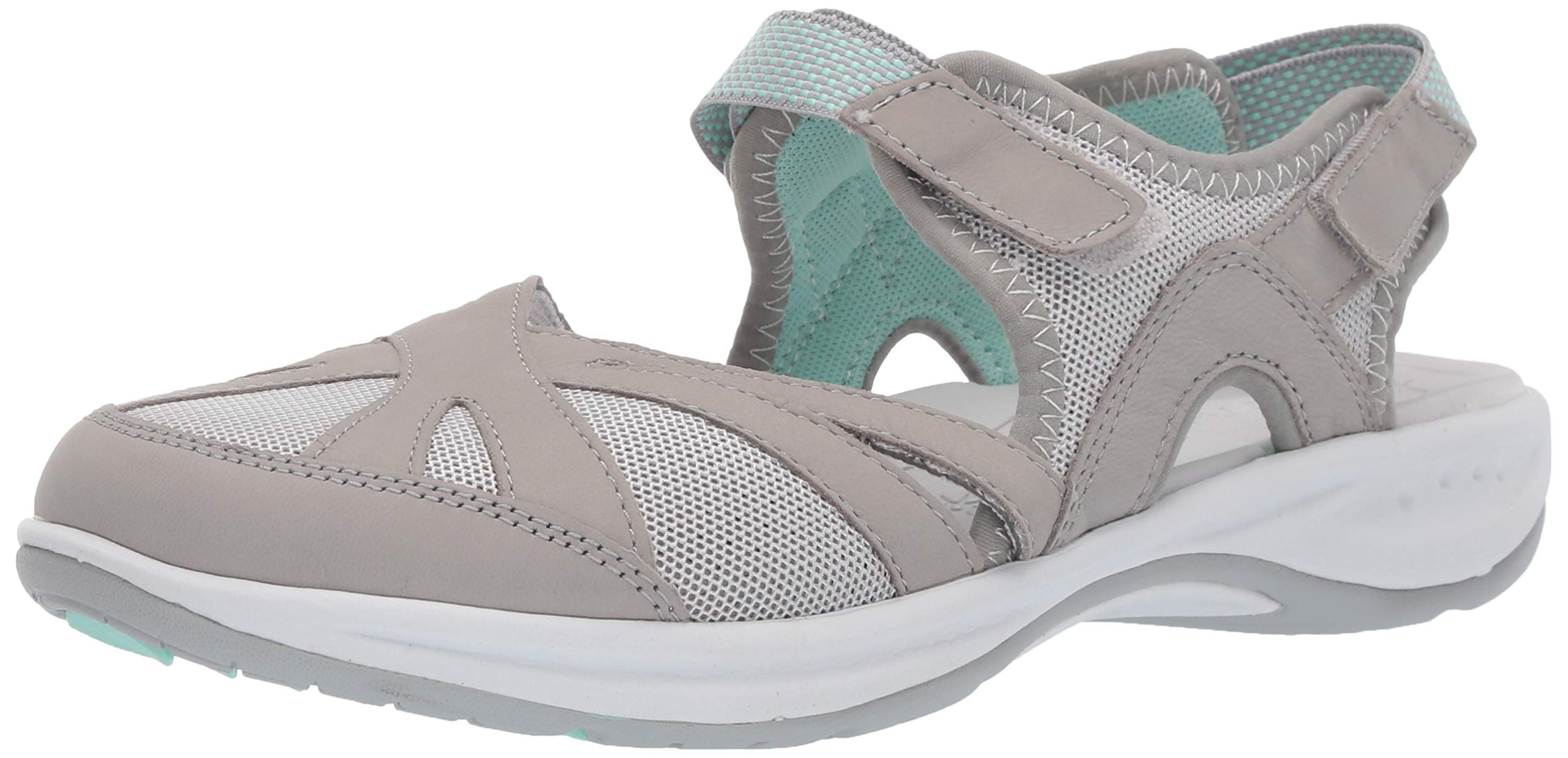 Easy Spirit Women's Esplash Mary Jane Flat, Grey-Mint, 6.5 UK