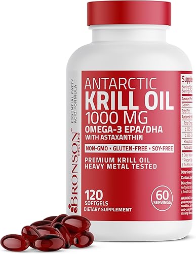 Suplemento Antarctic Krill Oil de 0035 onzas de Bronson  No Model 1