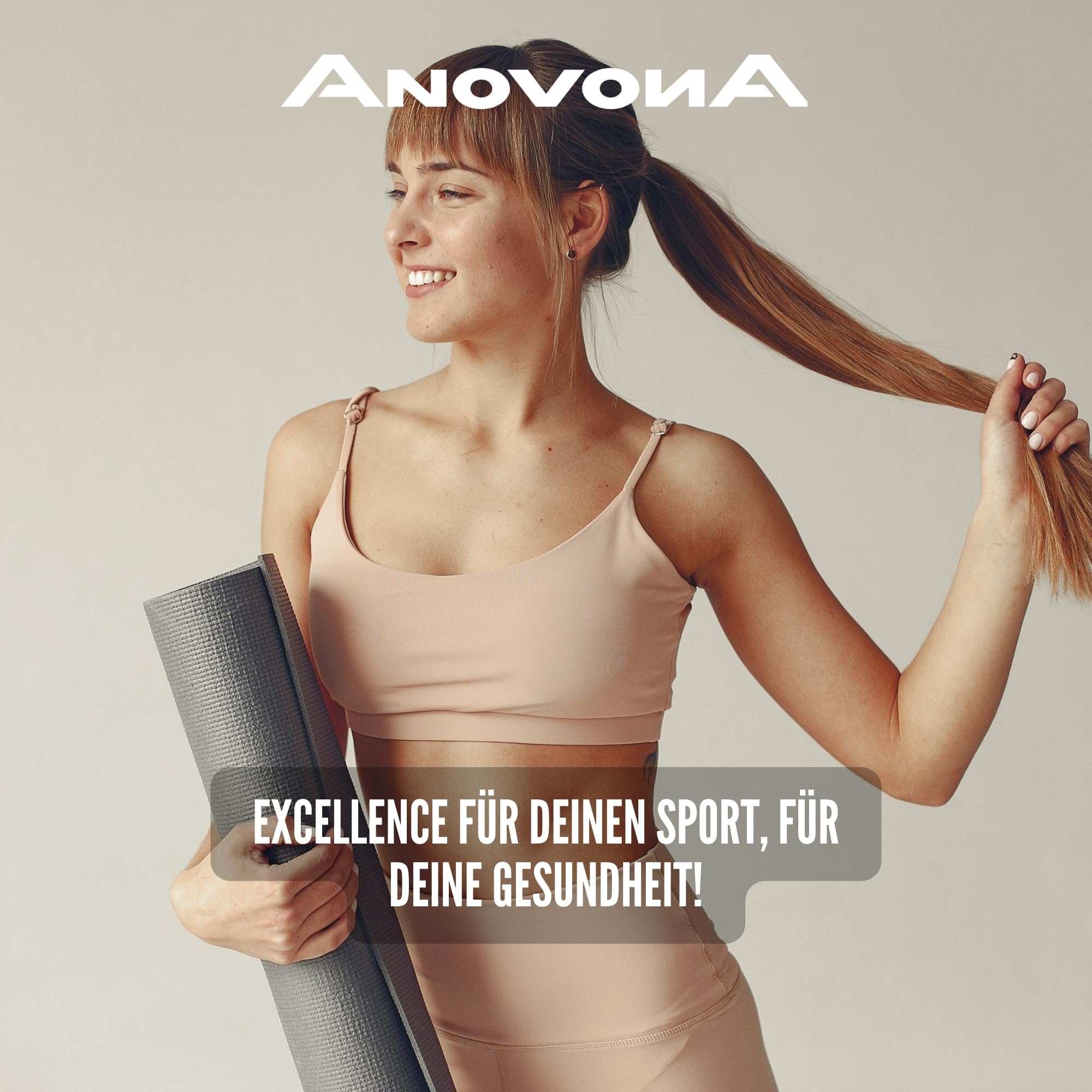 Anovona casineo 8K Protein Pulver: Langanhaltende Sättigung & Muskelaufbau – Casein Protein mit höchster biologischer Wertigkeit– Ideal für Regeneration & Muskelproteinsynthese – Bourbon Vanille, 450g