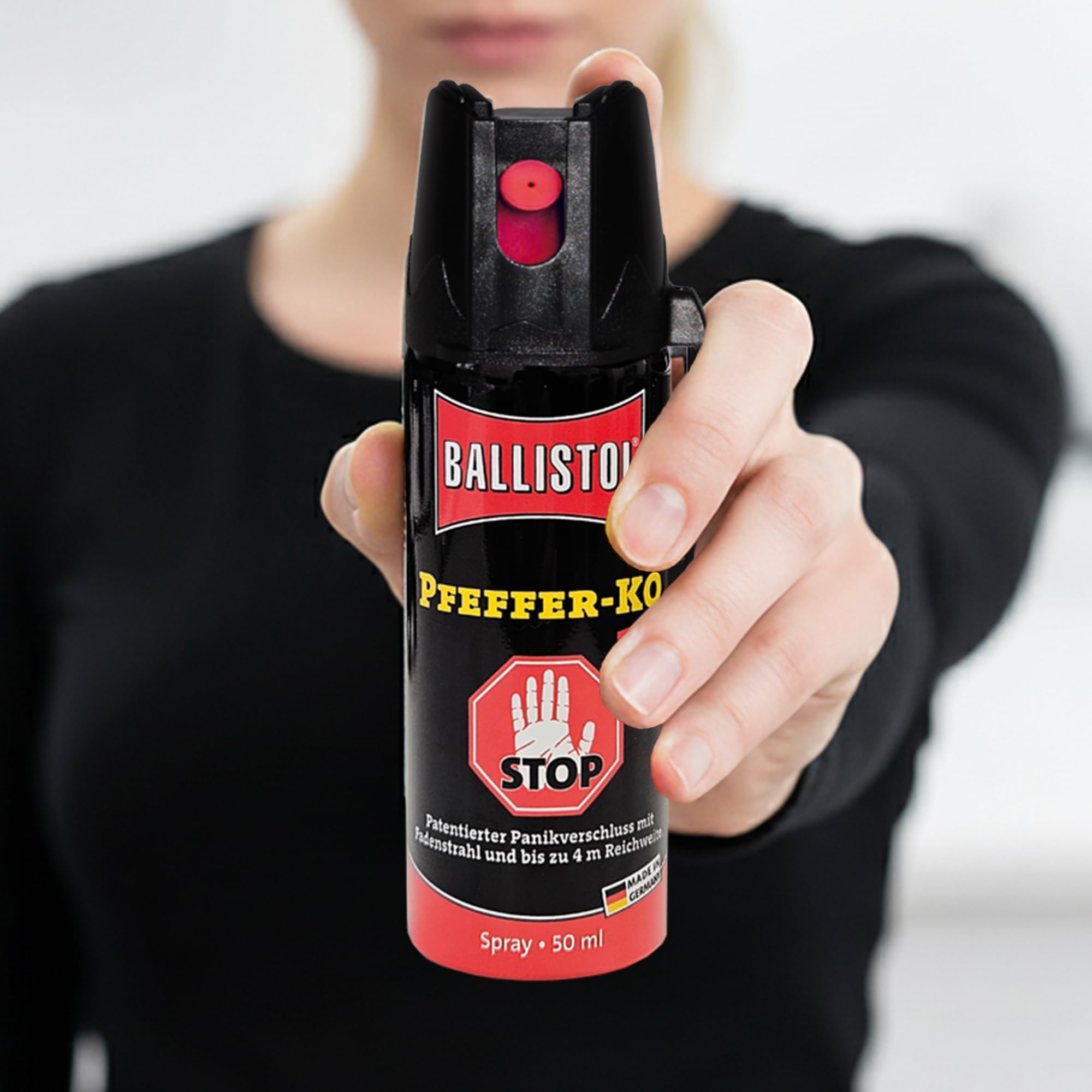 ELITE BBQ 5er Set Jet Pfefferspray 5x50 ml – Vorratspack Strahl-Spray, Pfefferspray 50ml, Pepper Spray Self Defense, Tierabwehrspray