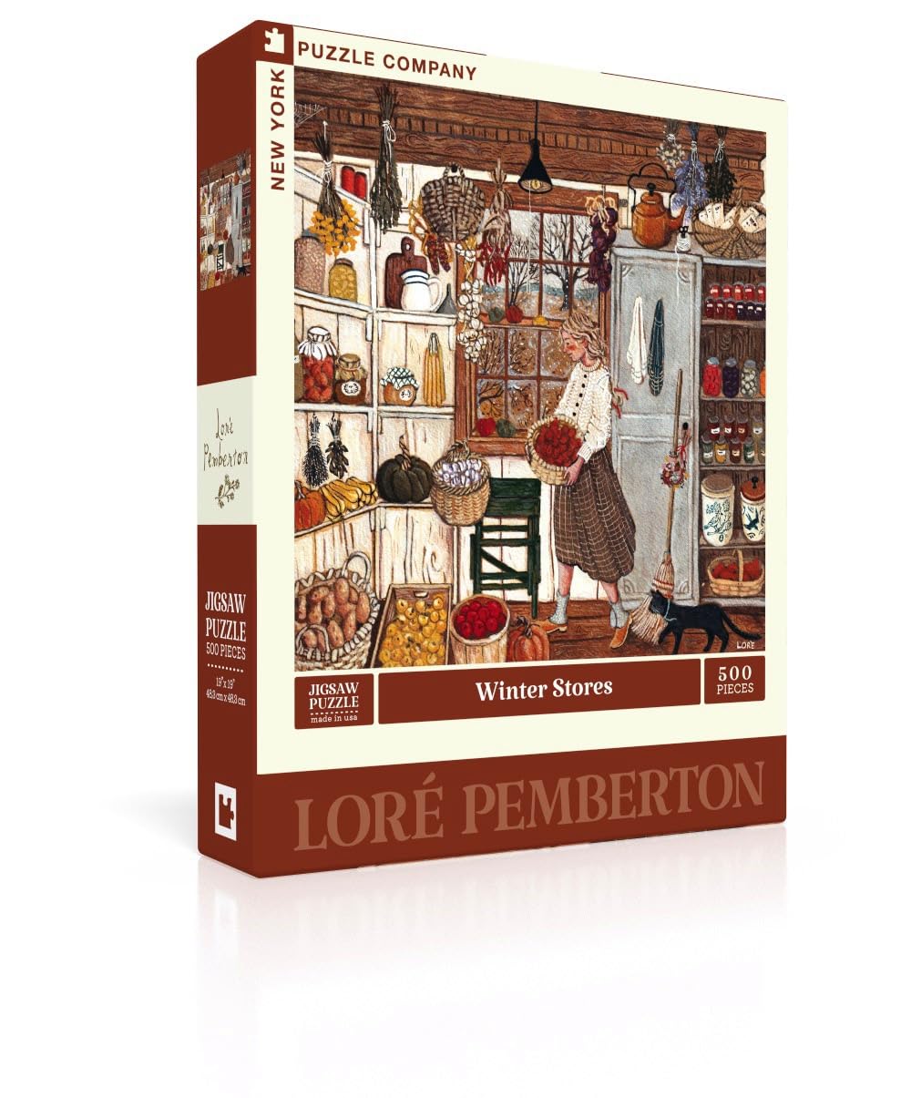 New York Puzzle Company - Lore Pemberton Winter Stores - 500 Piece Jigsaw Puzzle for Adults by Lore Pemberton - Image 3