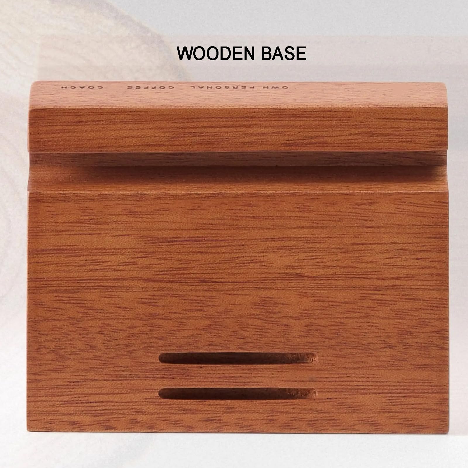 Espressosiebhalter Aus Acryl, 6-loch-siebträgerhalterung Mit Holzsockel, Aufbewahrung Für Siebkorb Für Kaffeemaschine (58 Mm)