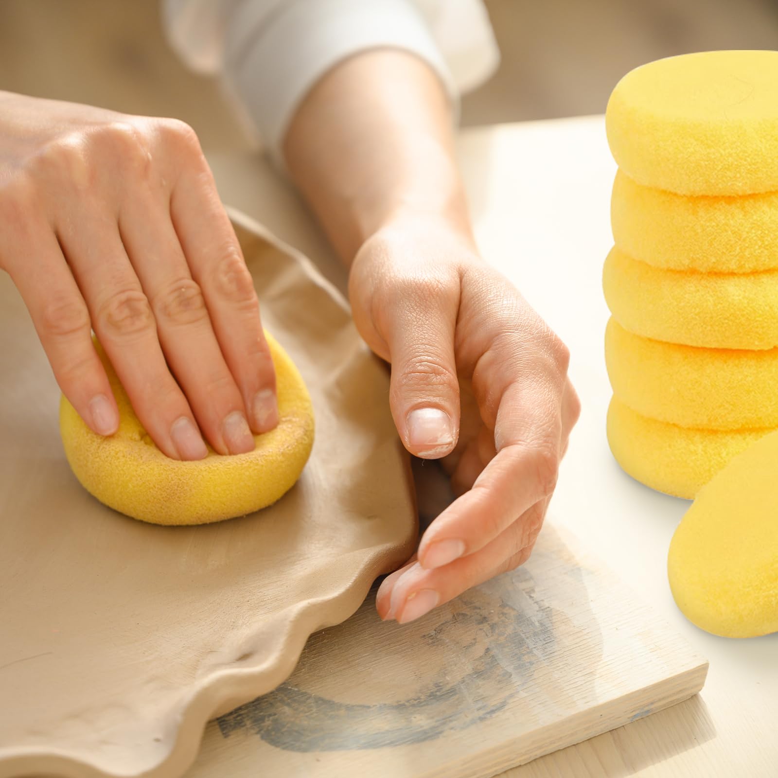 Tonschwämme Set 12-teilig - Professionelle Schwämme Für Töpfern Und Keramik