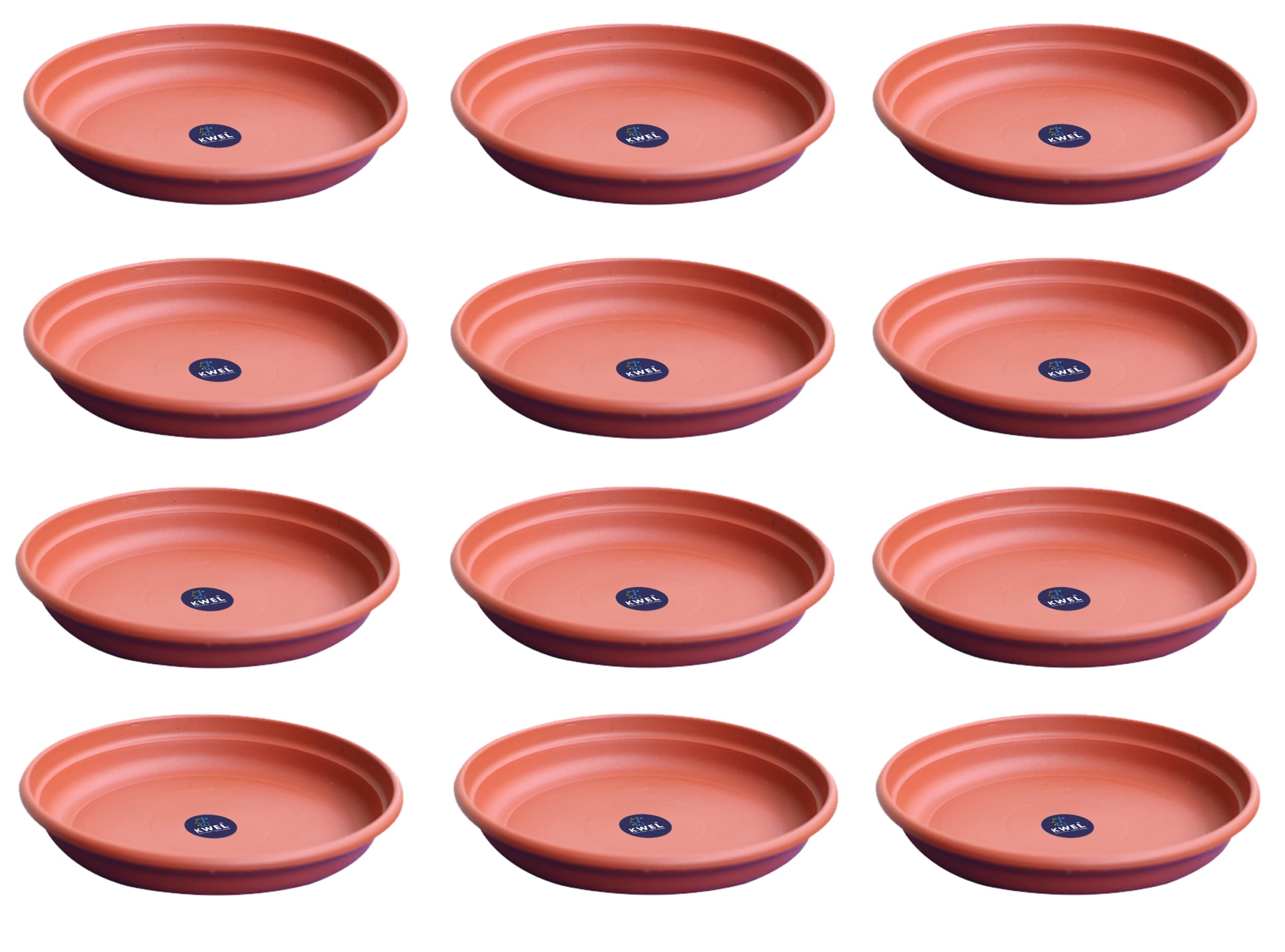 KWEL UV Treated Round Bottom Tray (Plate/Saucer) 10.5-inch Plastic Pot Tray Terecotta Color Pack of 12 (B09WH9HF1H) Amazon Price History, Amazon Price Tracker