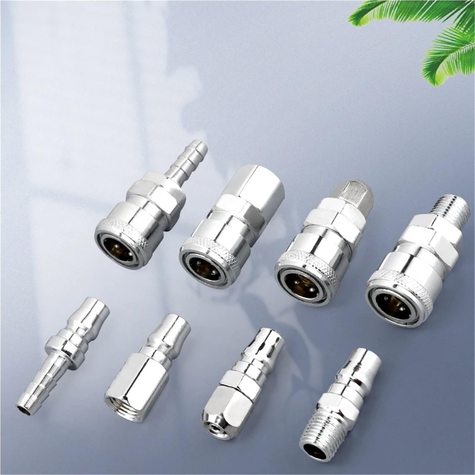Lot de 10 coupleurs rapides pour compresseur d'air, raccord haute pression PP SP PF SF PH SH PM SM Raccord pneumatique (SP, 40 (10 pièces)