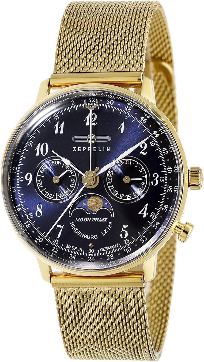 ツェッペリン] カジュアルウォッチ LZ129 ヒンデンブルク ムーン