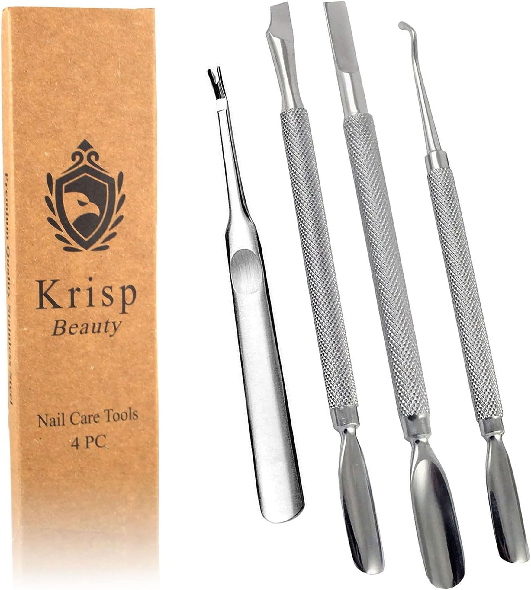 Cuticle Pusher Dual Sided Sharp Edge Spoon Shaped Double