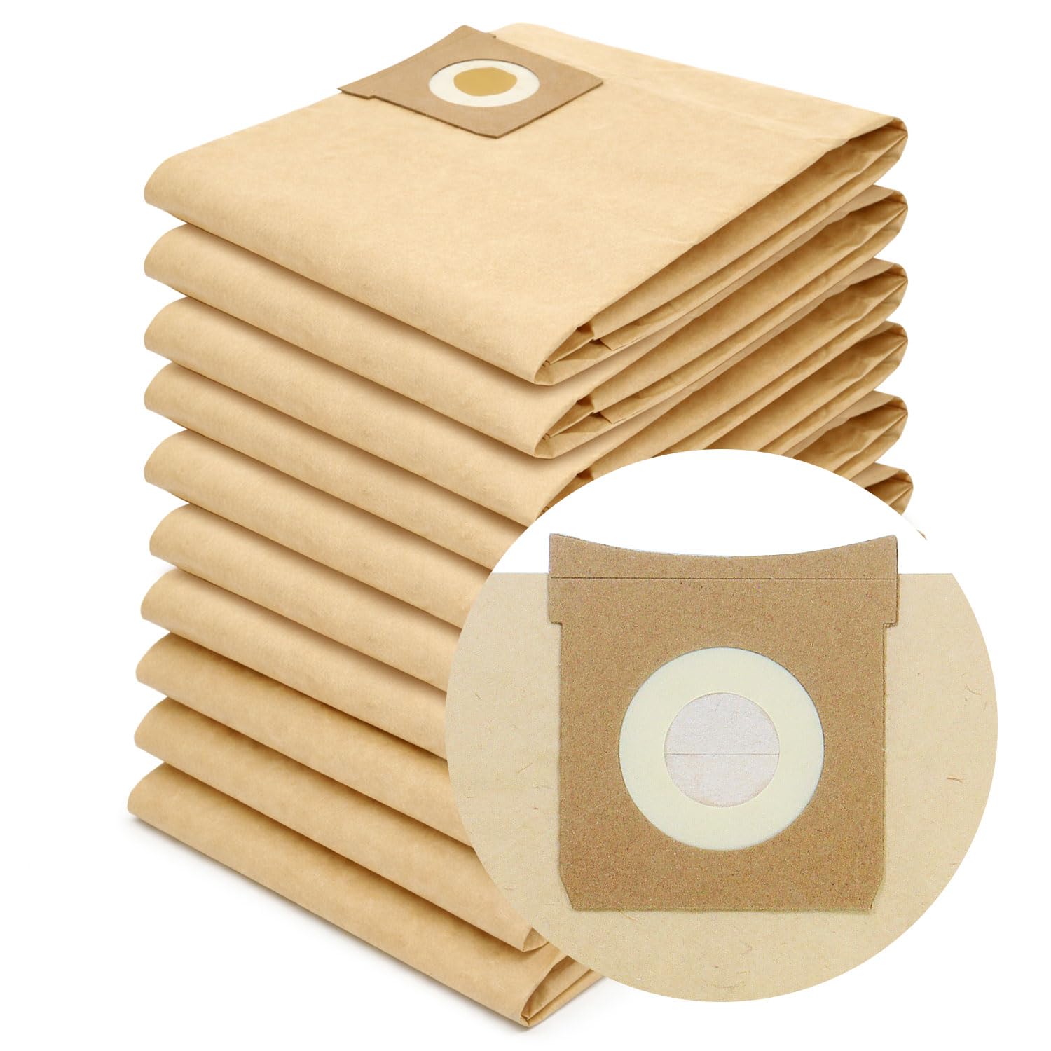 Reliapart Titan Compatible Vacuum Dust Bags (20 Pack) for Titan 16L 20L 30L 40L Wet Dry Vacuum Cleaners TTB774VAC TTB775VAC TTB776VAC TTB777VAC With Rubberised Seal
