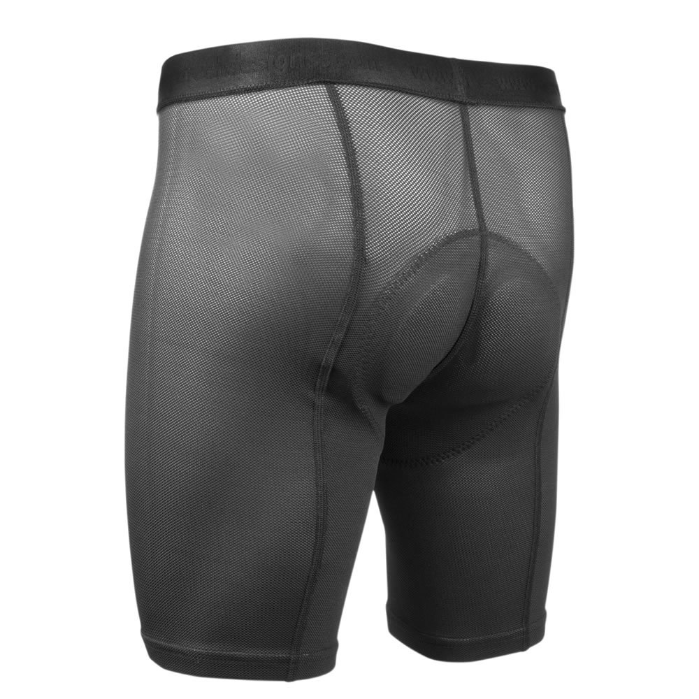 AERO|TECH|DESIGNS | Men's Touring Padded Liner Shorts | Cycling Underwear | Black Mesh | Medium