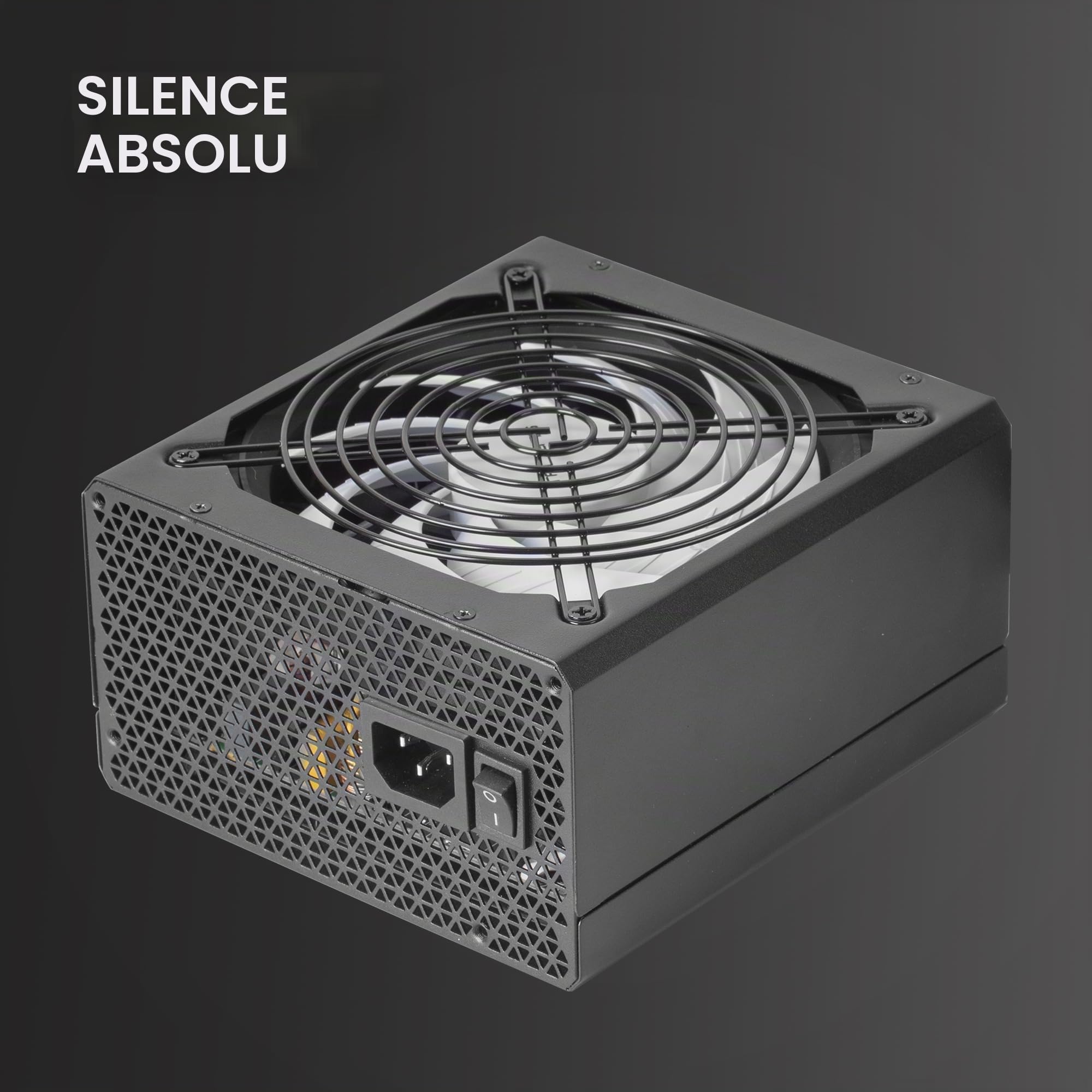 Tacens Radix VII AG 800M, Alimentation Modulaire PC ATX 800W, Garantie 10 Ans, 80Plus Silver, Technologie AI-RPM Silencieuse, Efficacité 87%, Noir
