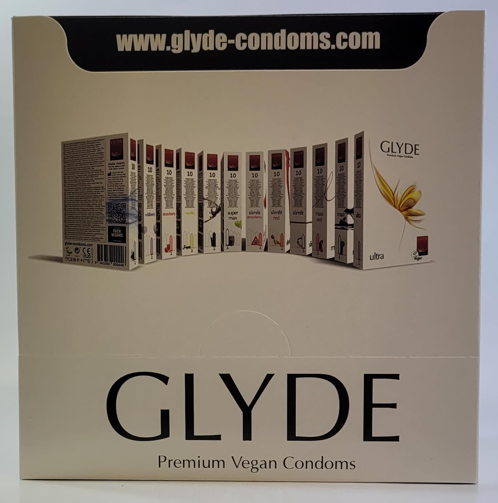 Glyde Ultra, 10 x 10 preservativi vegani, offerta speciale.