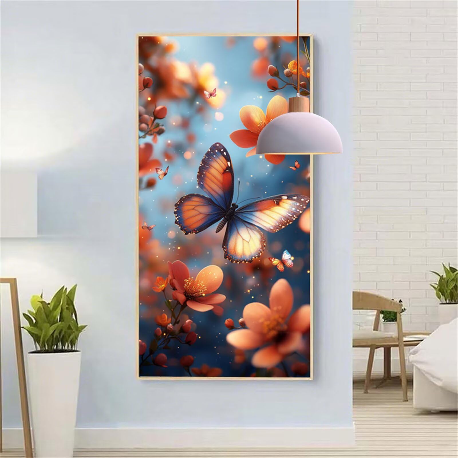 Diamentowe malowanie duże 90x180cm diamentowe malowanie zwierząt malarstwo diamentowe motyl diament sztuka rzemiosło dorośli początkujący cyrkonie haft krzyżykowy zestawy do dekoracji domu Y6-952