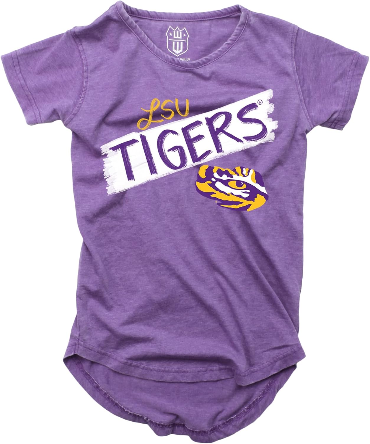 Wes and Willy NCAA Girls S/S Burnout Tee