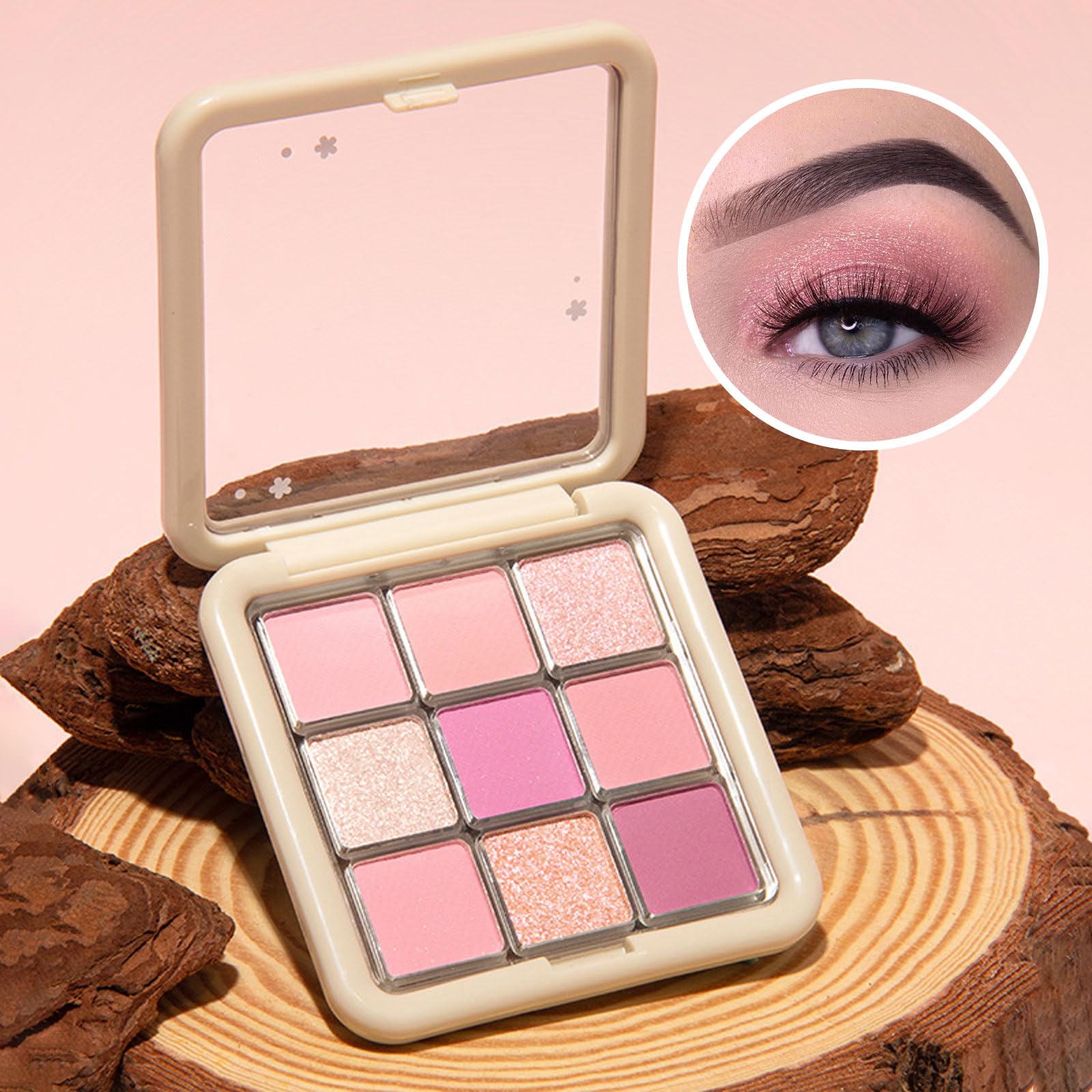 Pink Eyeshadow Palette 9 Color Make-Up Palettes - Image 2