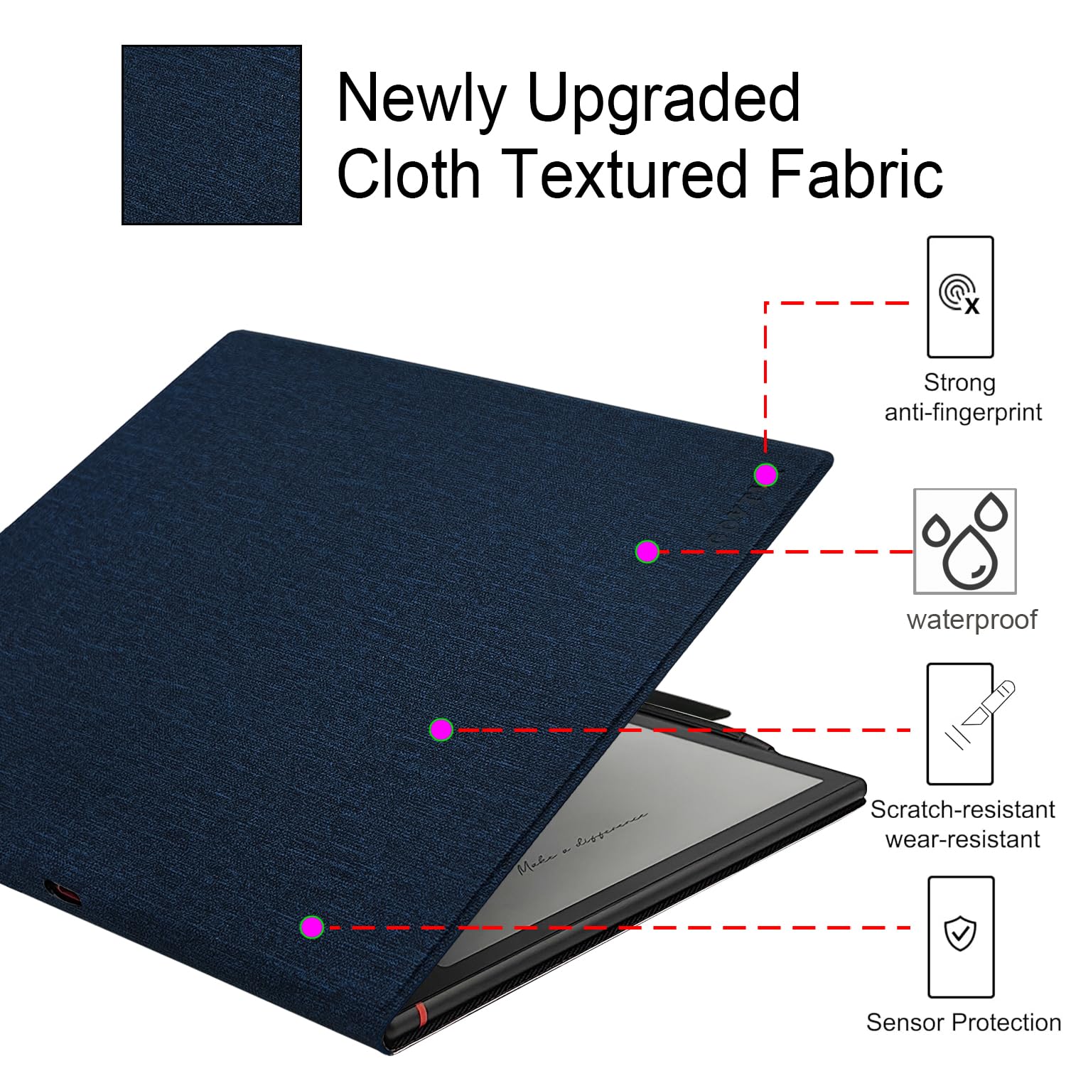 Amazon.co.jp: GOVTVA 磁気スタンドケース Onyx Boox タブレット Note
