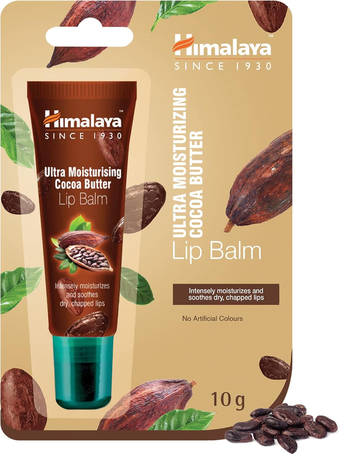 Himalaya Ultra Moisturizing Lip Balm Met Cacaoboter Hydrateert Voor Zachte En Soepele Lippen, 10 G