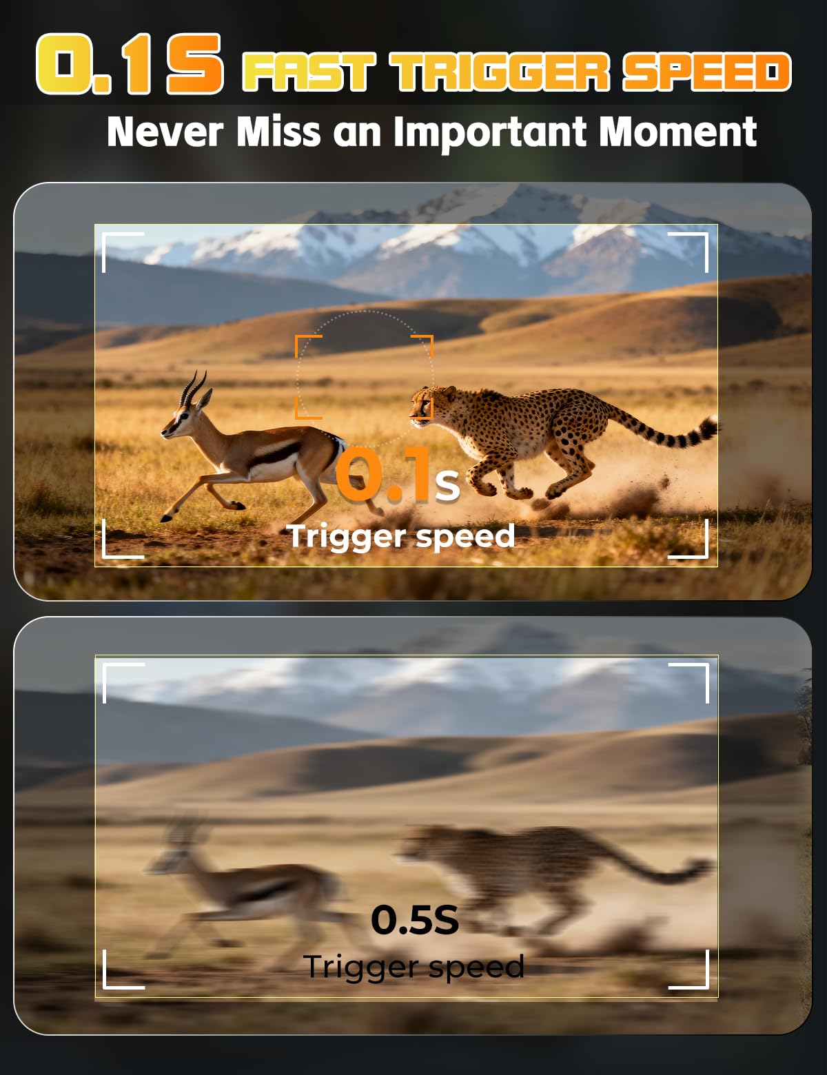 Wildkamera, Video 4K H.264 60MP mit 10000mAh Akku | WLAN Kamera Jagd mit Integrierter SD-Karte,IR Nachtsicht, Bewegungserkennung & 130° Weitwinkel